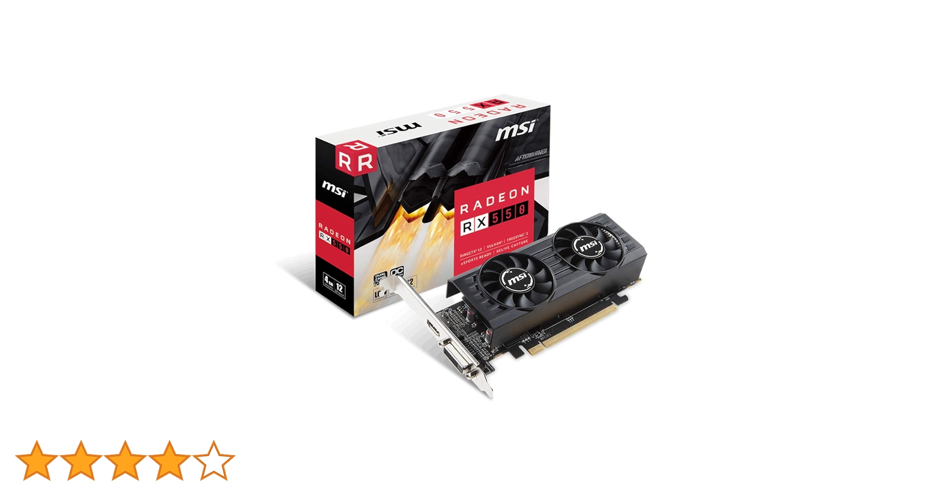 Amazon | MSI AMD RX550 搭載 ロープロファイル対応グラフィック